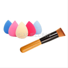 15 Colors Contour Face Cream Makeup Concealer Palette + Sponge Puff Powder Brush