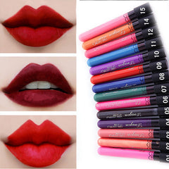 Matte Long Last Waterproof Lip Liquid Pencil Lipstick Lip Gloss Beauty Makeup