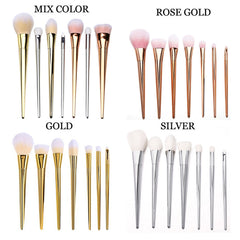 New 7pcs Makeup Cosmetic Brushes Set Powder Foundation Eyeshadow Lip Brush Tool 4 COLORS IN STOCK! NEW ARRIVAL! NEW FASHION!!