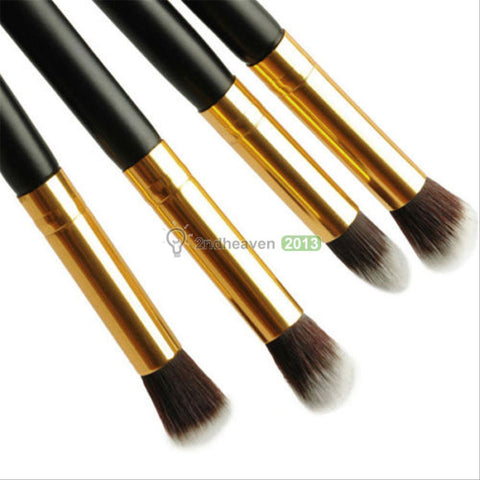 Pro 4Pcs Makeup Cosmetic Tool Eyeshadow Powder Foundation Blending Brush Set