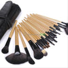 Pro 24Pcs Superior Soft Cosmetic Makeup Brush Set Brushes Kit + Pouch Bag Case