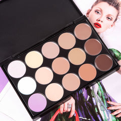 15 Colors Makeup Neutral Face Eye shadow Camouflage Cosmetic Concealer Palette