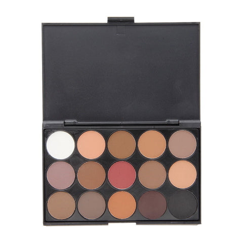 15 Color Cosmetic Matte Eyeshadow Cream Eye Shadow Makeup Palette Shimmer Set BE