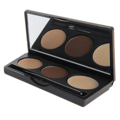 Eyebrow Powder Eye Brow Palette Cosmetic Makeup Shading Kit with Brush Mirror