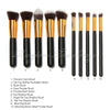 10pcs Pro Cosmetic Makeup Tool Brush Brushes Set Eyeshadow Blush Brushes Tools