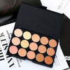 15 Color Contour Face Makeup Concealer Palette Kit Set Makeup Brush Sponge OE