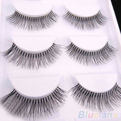 5 Pairs Natural Sparse Cross Eye Lashes Extension Makeup Long False Eyelashes