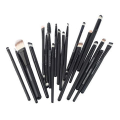 20 Pcs Makeup Set Powder Foundation Eyeshadow Eyeliner Lip Cosmetic Brushes New