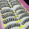 10 Pairs Pretty Long Cross False Eyelashes Makeup Natural Fake Thick Eye Lashes