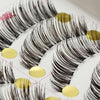 10Pairs Long Cross False Eyelashes Makeup Natural Fake Thick Black Eye Lashes