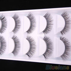 5 Pairs Natural Sparse Cross Eye Lashes Extension Makeup Long False Eyelashes