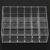 24 Trapezoid Clear Makeup Display Lipstick Stand Case Cosmetic Organizer Holder