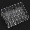 24 Trapezoid Clear Makeup Display Lipstick Stand Case Cosmetic Organizer Holder